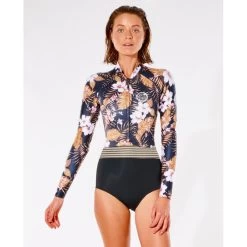 Combinaison De Surf Shorty Rip Curl Femme G Bomb Manches Longues Hi Cut